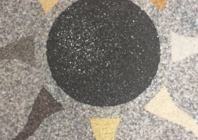 Moquette de marbre avec motif soleil