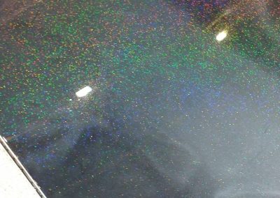 Sol en résine epoxy pailletés